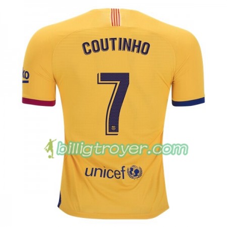 Billige Fotballdrakter FC Barcelona Philippe Coutinho 7 Bortedraktsett 2019/20 Kortermet